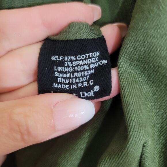 Line & Dot Green Jumpsuit - Picture 7 of 7